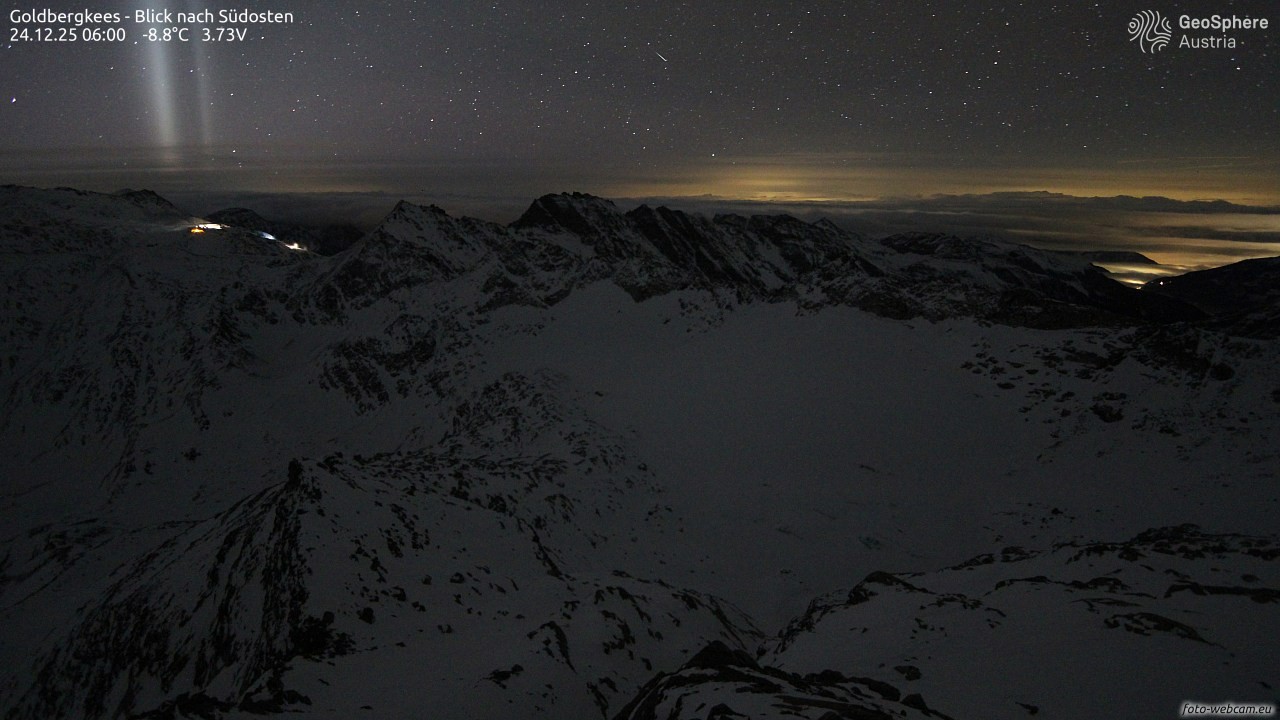 Archiv Foto Webcam Goldbergkees - Südost