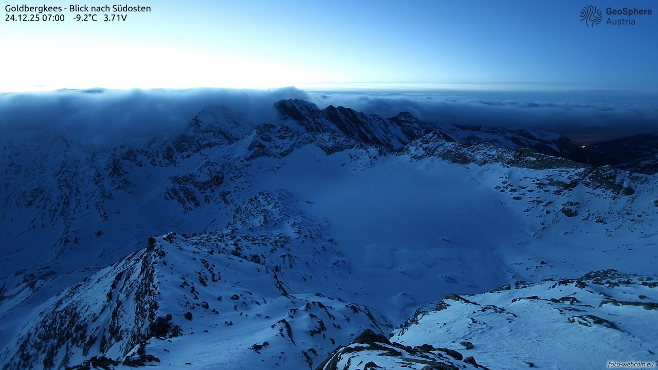 Archiv Foto Webcam Goldbergkees - Südost