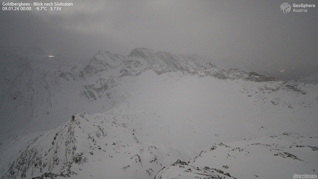 Archiv Foto Webcam Goldbergkees - Südost