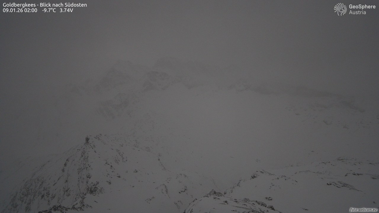 Archiv Foto Webcam Goldbergkees - Südost