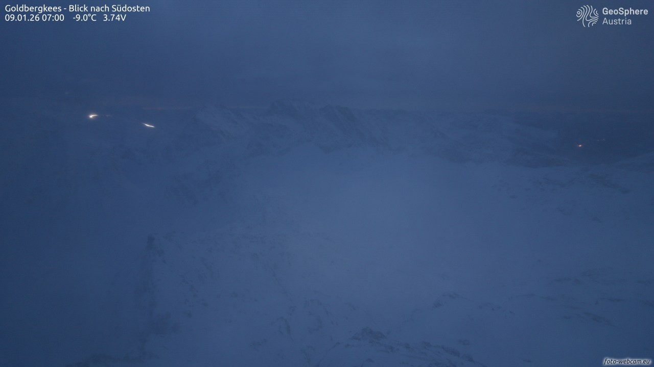 Archiv Foto Webcam Goldbergkees - Südost