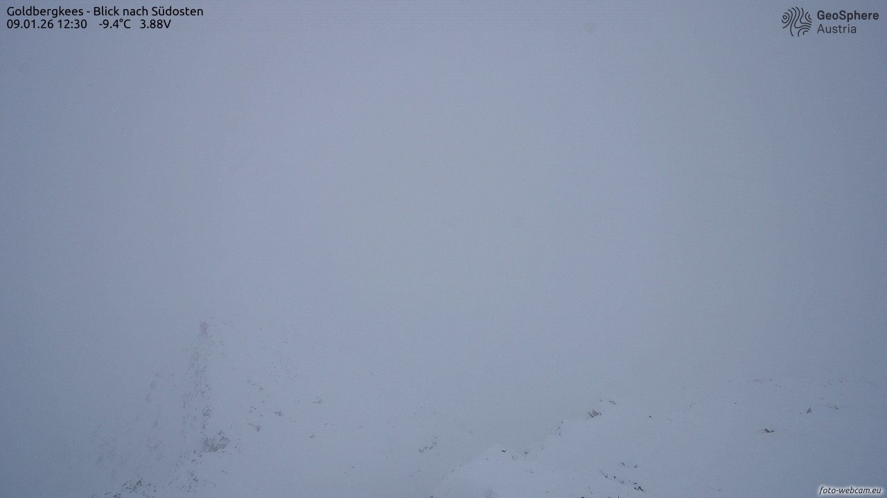 Archiv Foto Webcam Goldbergkees - Südost