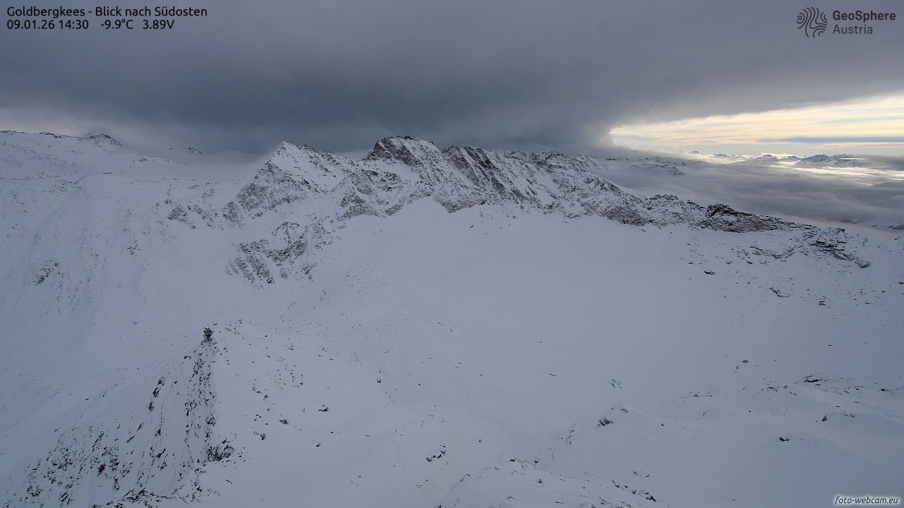 Archiv Foto Webcam Goldbergkees - Südost