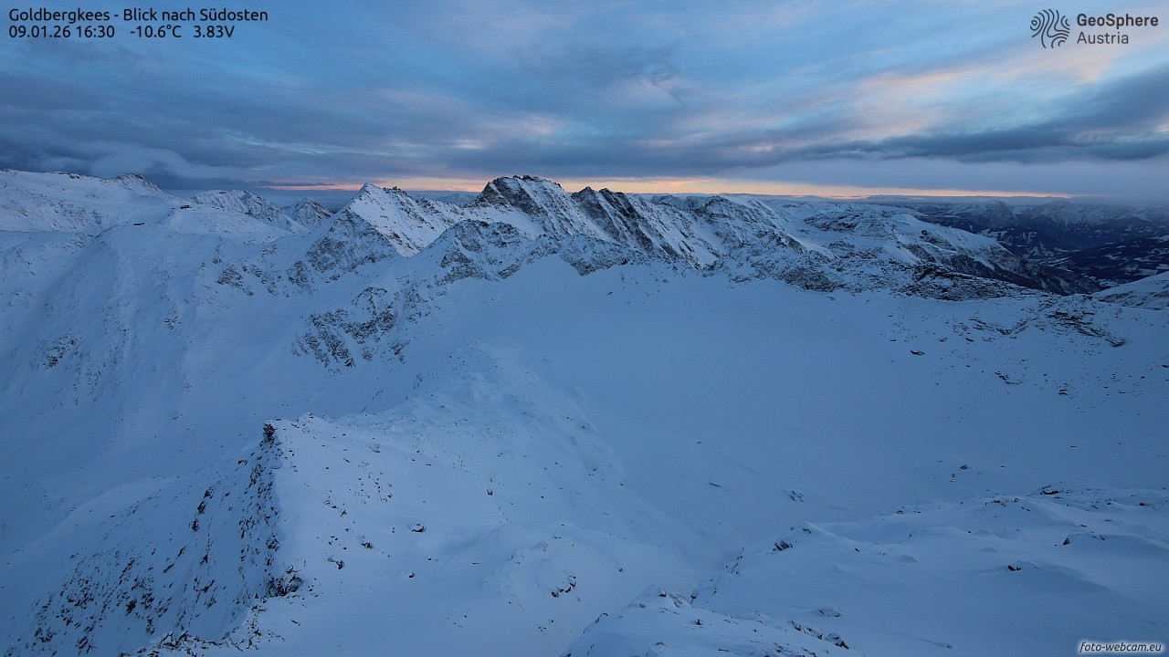 Archiv Foto Webcam Goldbergkees - Südost