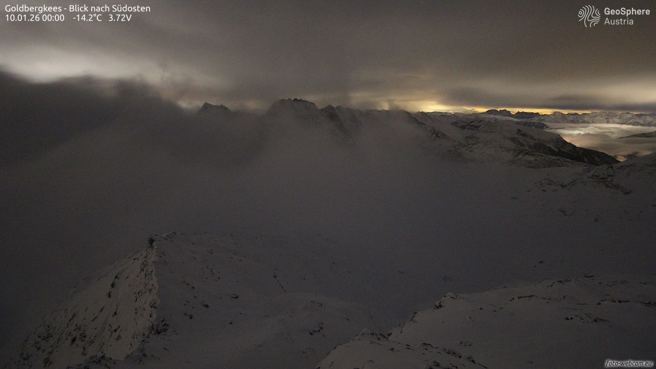 Archiv Foto Webcam Goldbergkees - Südost