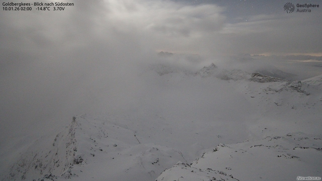 Archiv Foto Webcam Goldbergkees - Südost