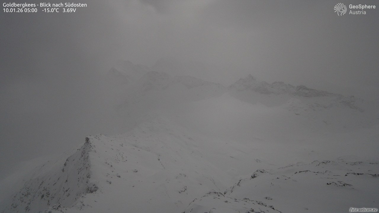 Archiv Foto Webcam Goldbergkees - Südost