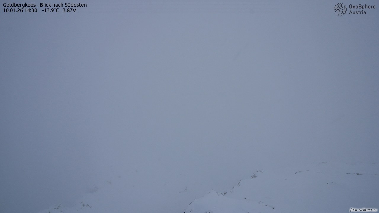 Archiv Foto Webcam Goldbergkees - Südost