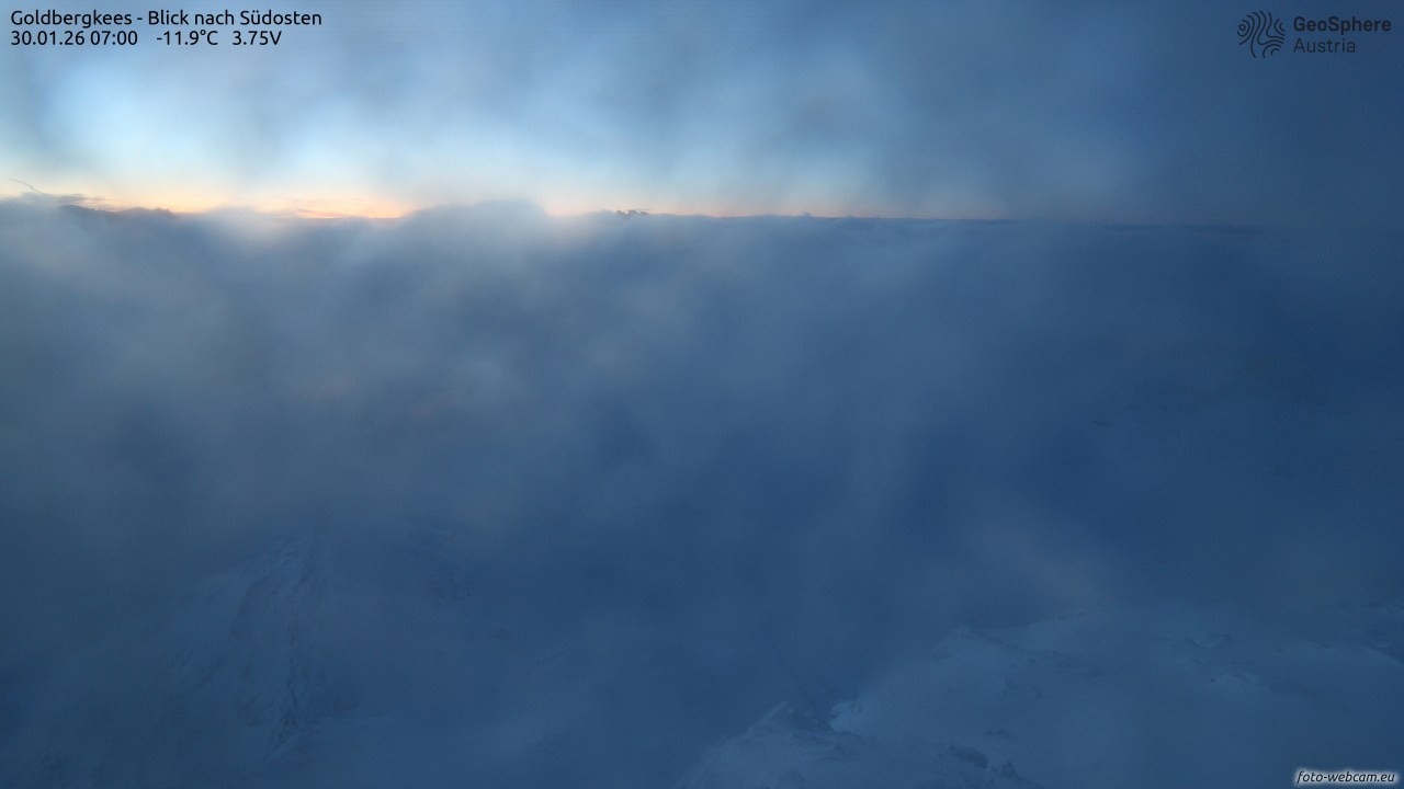 Archiv Foto Webcam Goldbergkees - Südost