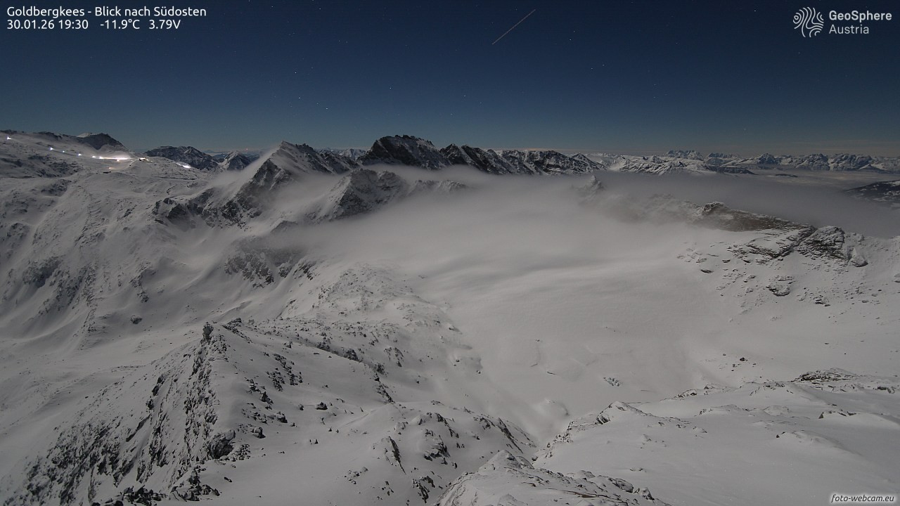 Archiv Foto Webcam Goldbergkees - Südost