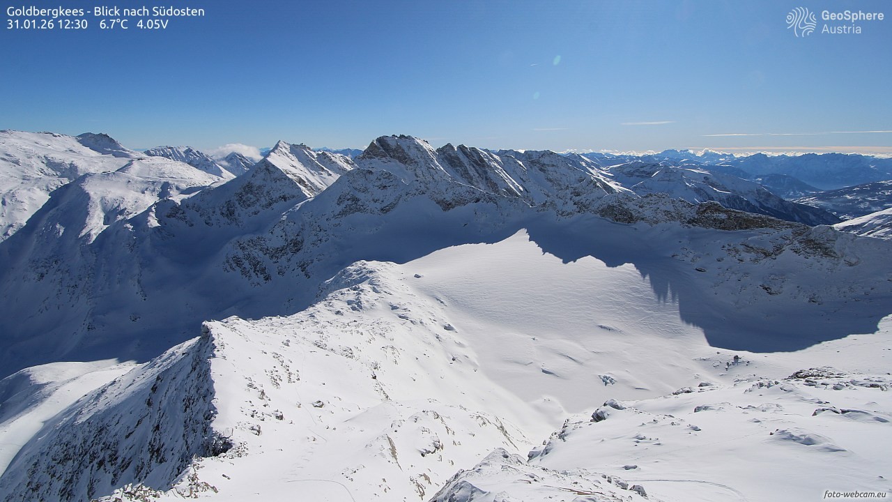 Archiv Foto Webcam Goldbergkees - Südost