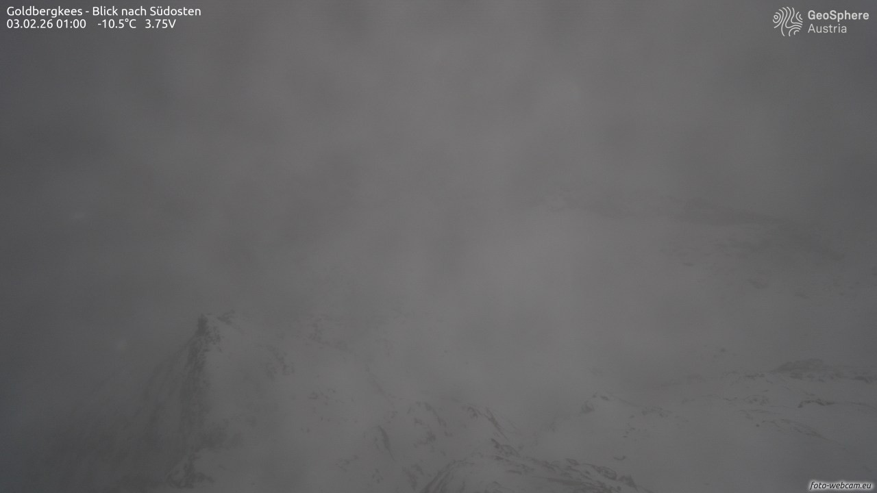 Archiv Foto Webcam Goldbergkees - Südost