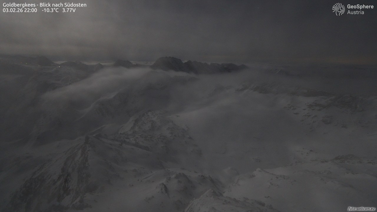 Archiv Foto Webcam Goldbergkees - Südost