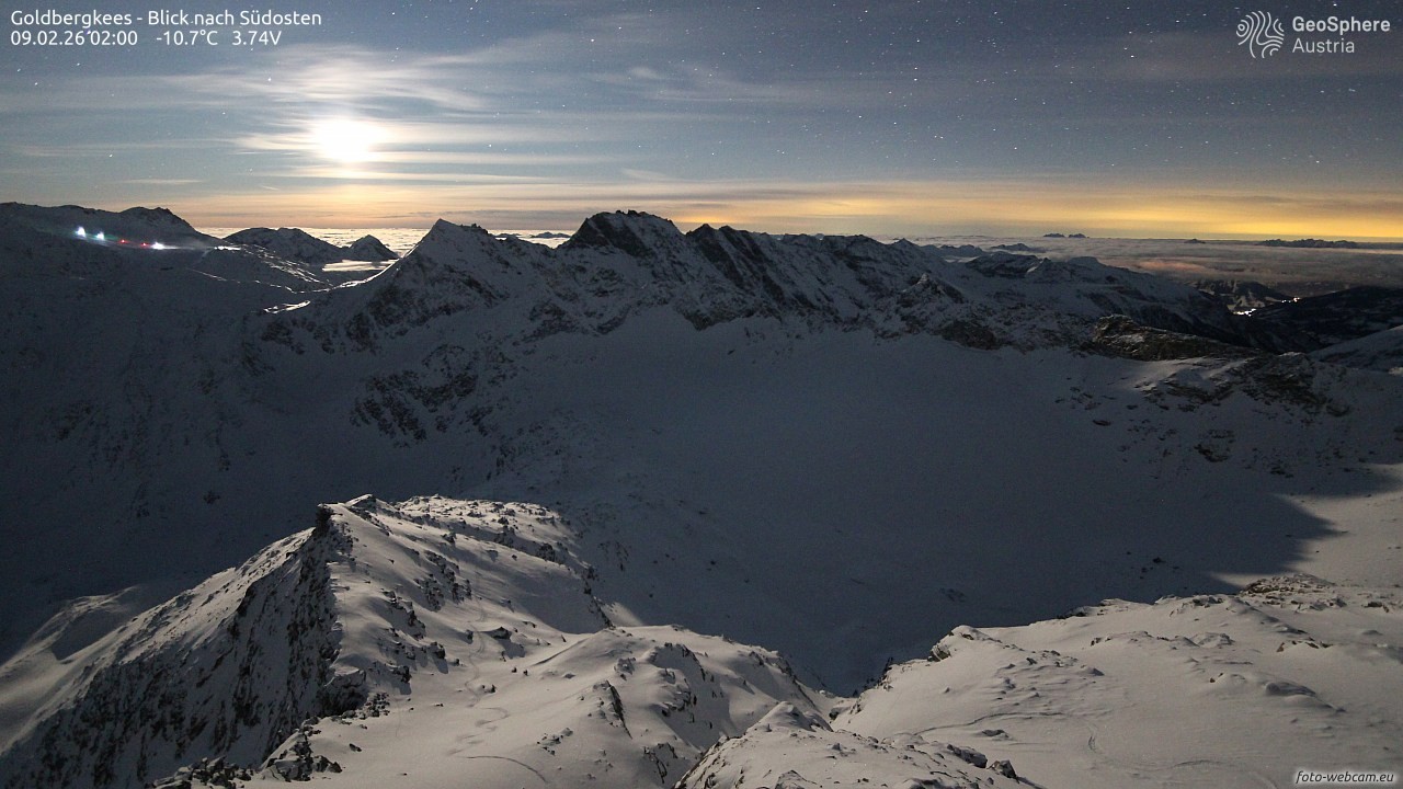 Archiv Foto Webcam Goldbergkees - Südost