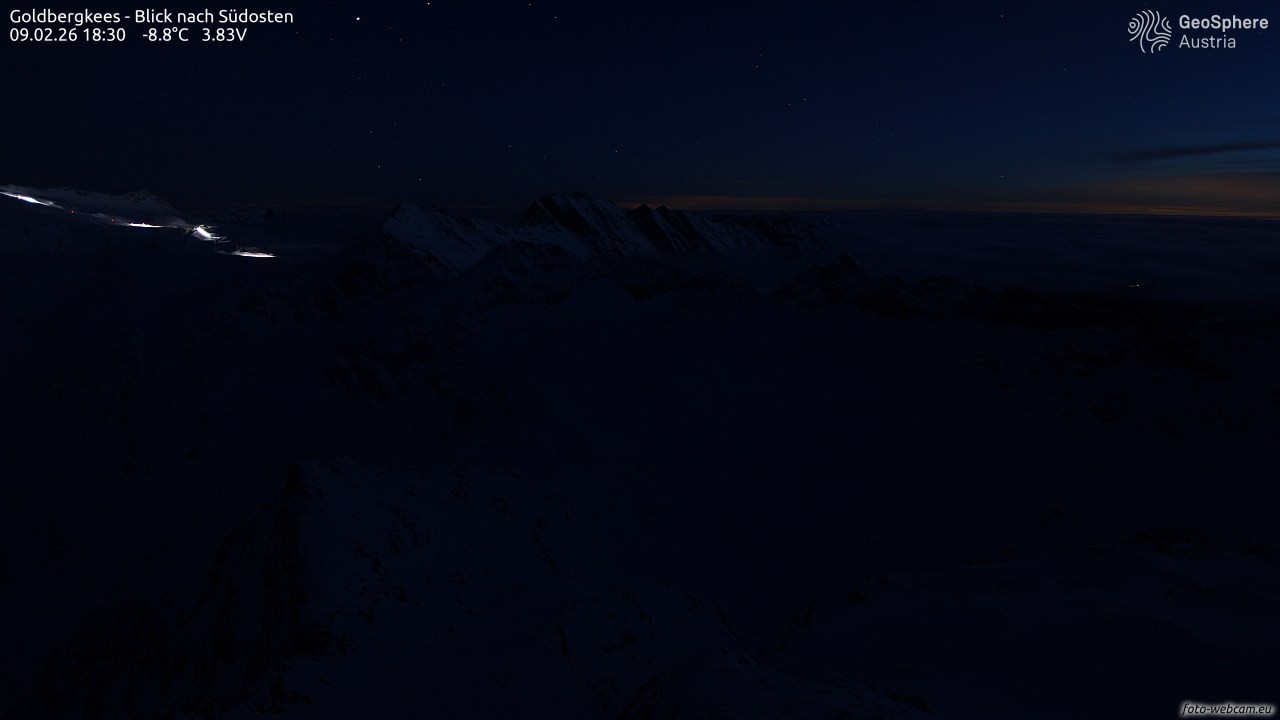 Archiv Foto Webcam Goldbergkees - Südost