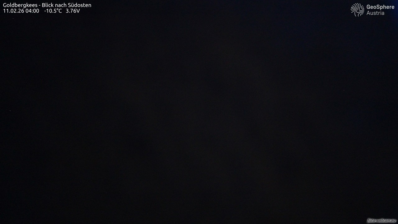 Archiv Foto Webcam Goldbergkees - Südost