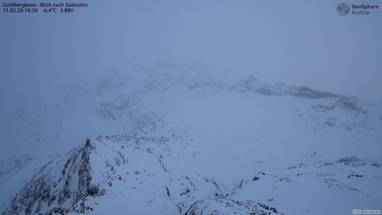 Archiv Foto Webcam Goldbergkees - Südost