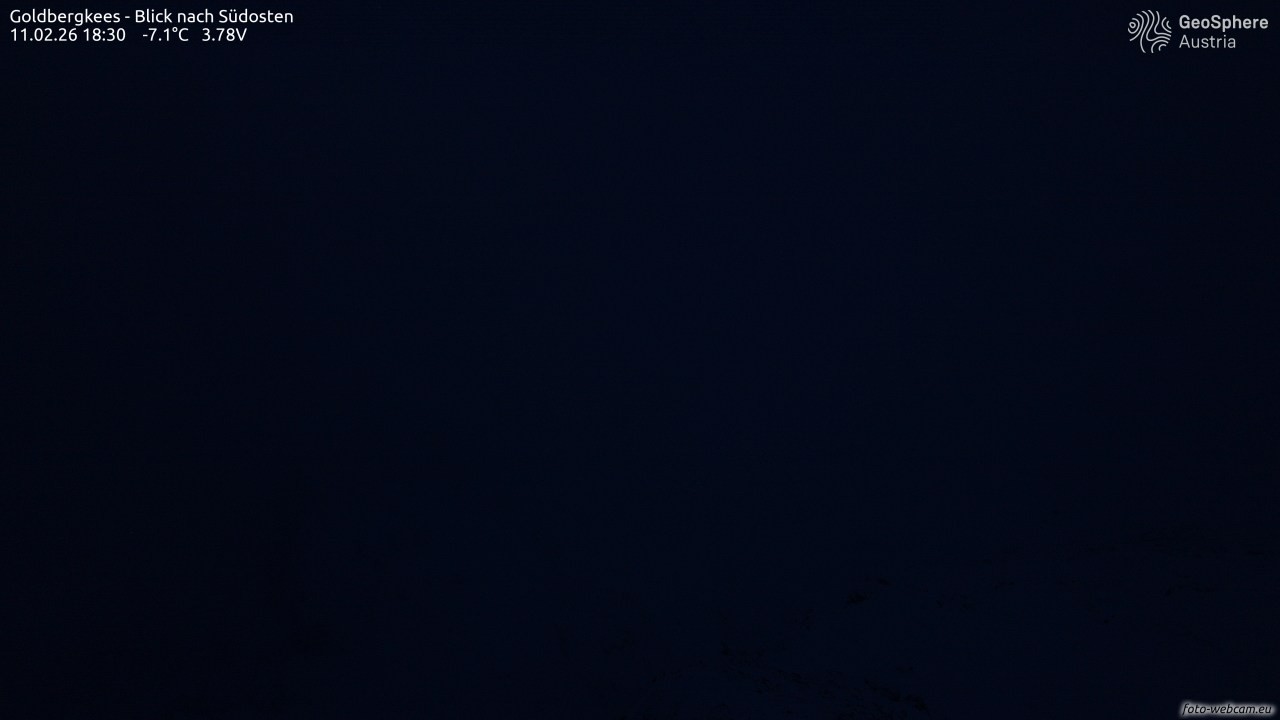 Archiv Foto Webcam Goldbergkees - Südost