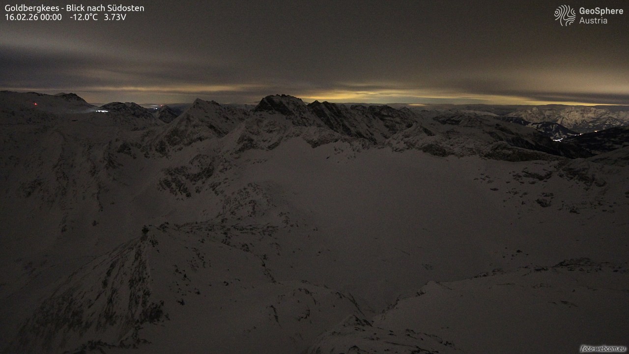 Archiv Foto Webcam Goldbergkees - Südost