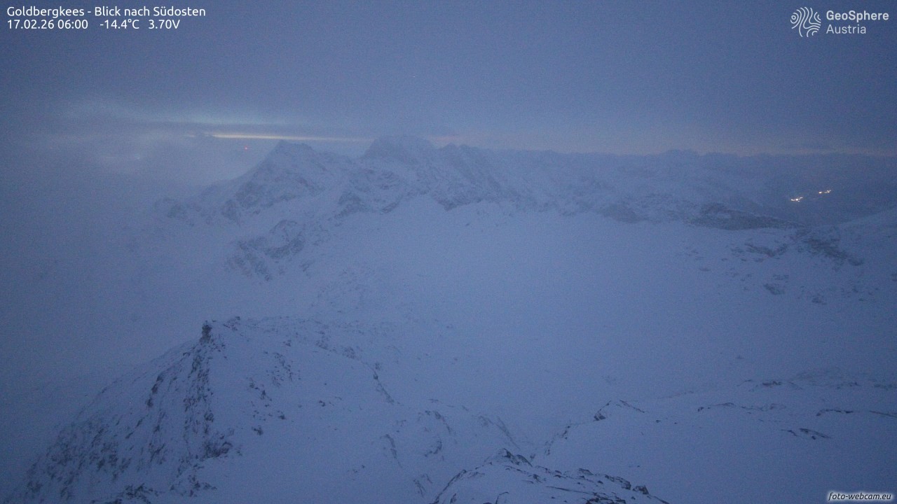 Archiv Foto Webcam Goldbergkees - Südost