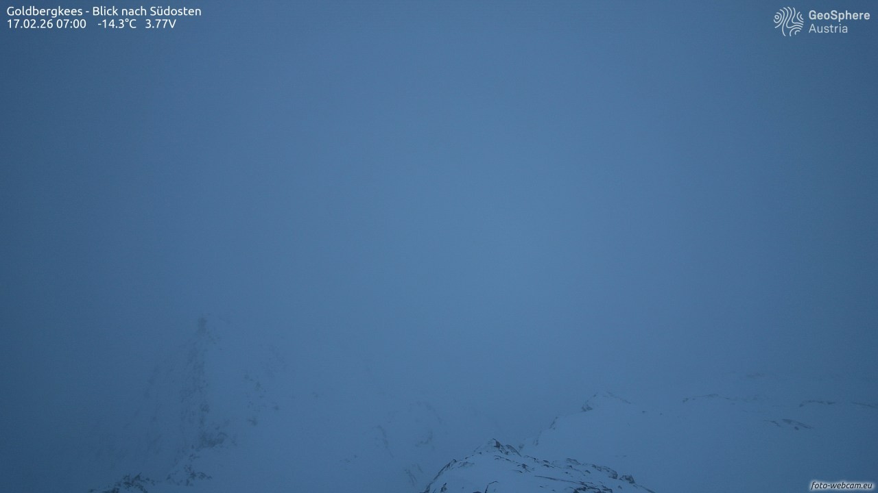 Archiv Foto Webcam Goldbergkees - Südost