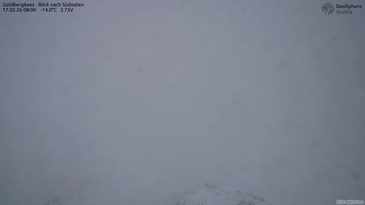 Archiv Foto Webcam Goldbergkees - Südost