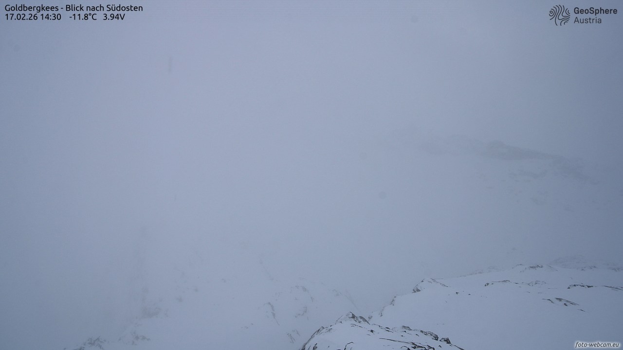 Archived image Webcam Goldbergkees - Southeast