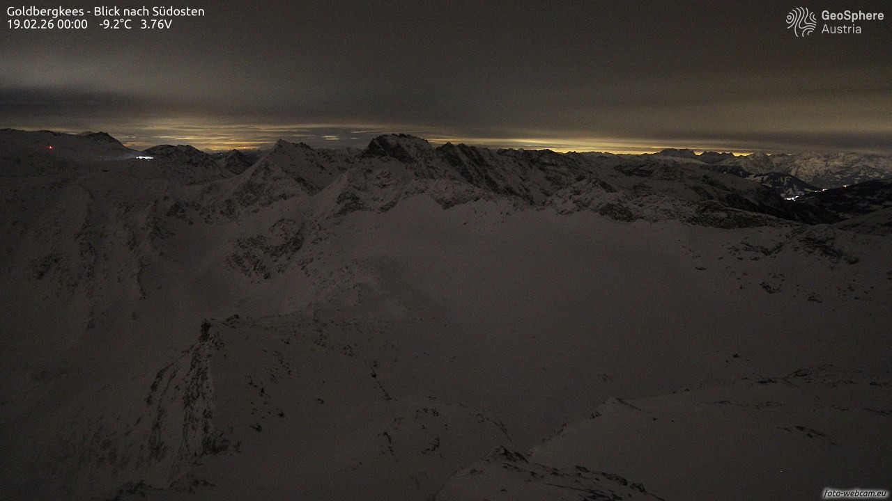 Archiv Foto Webcam Goldbergkees - Südost