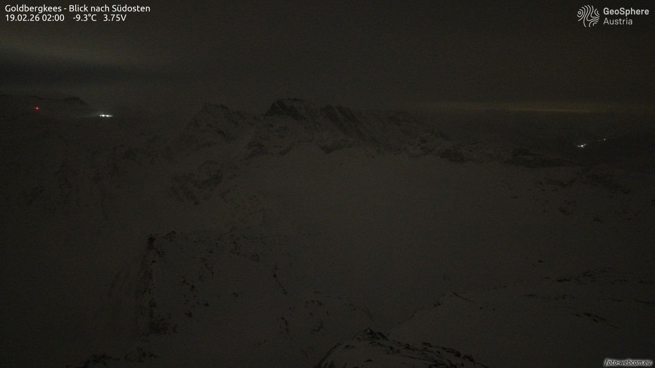 Archiv Foto Webcam Goldbergkees - Südost