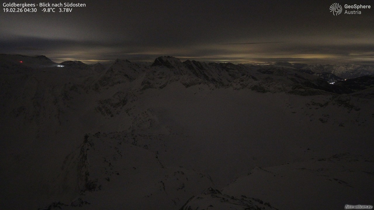 Archiv Foto Webcam Goldbergkees - Südost