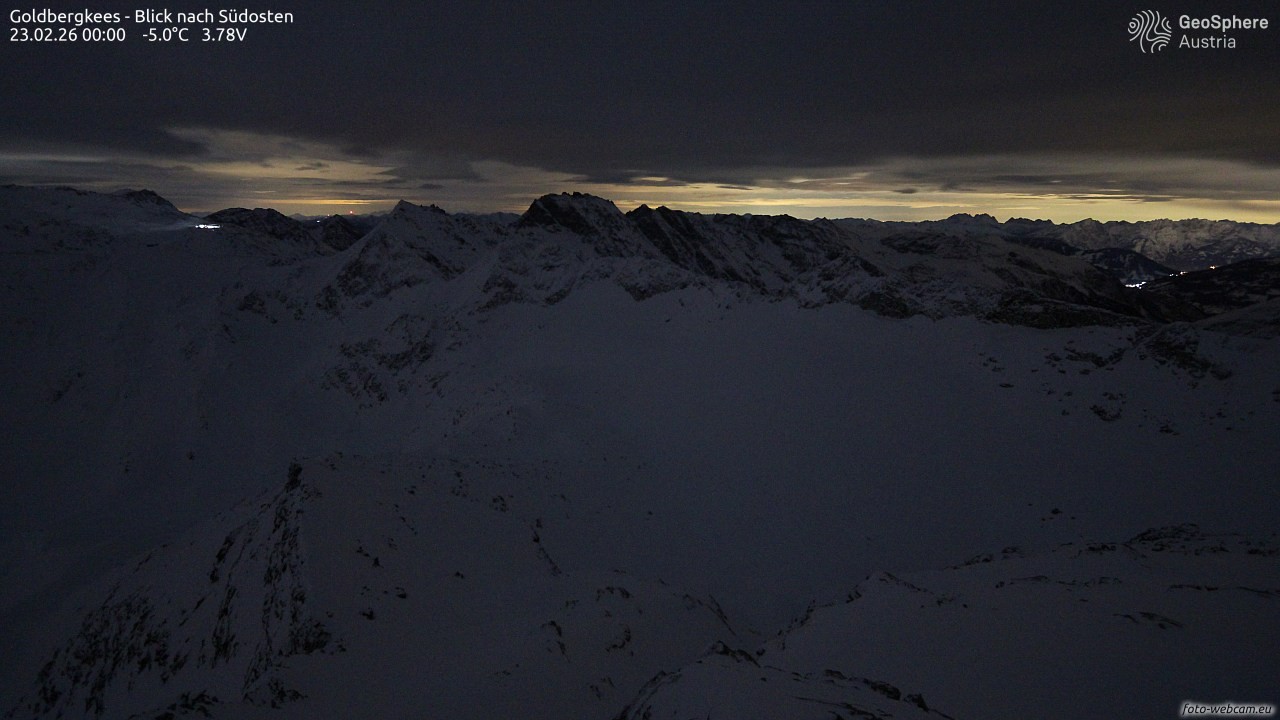 Archiv Foto Webcam Goldbergkees - Südost