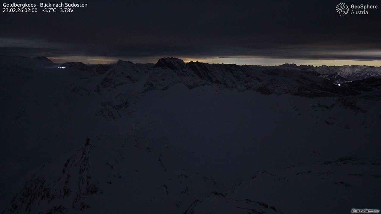 Archiv Foto Webcam Goldbergkees - Südost