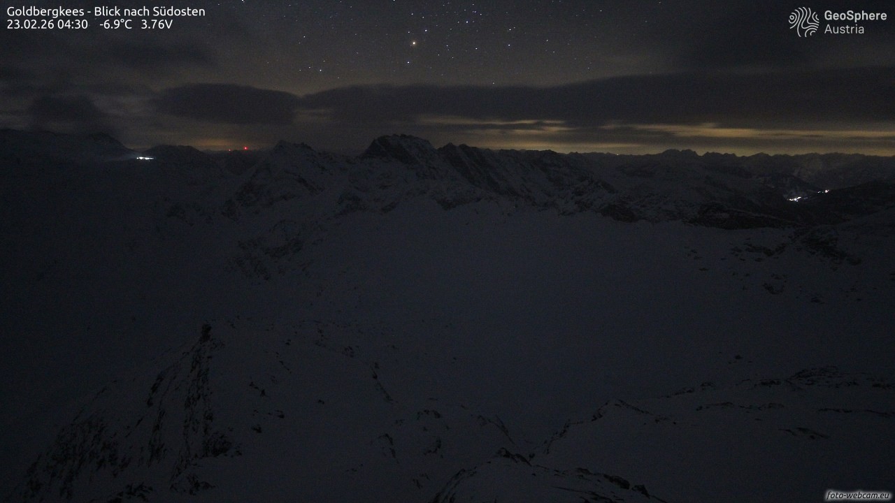 Archiv Foto Webcam Goldbergkees - Südost