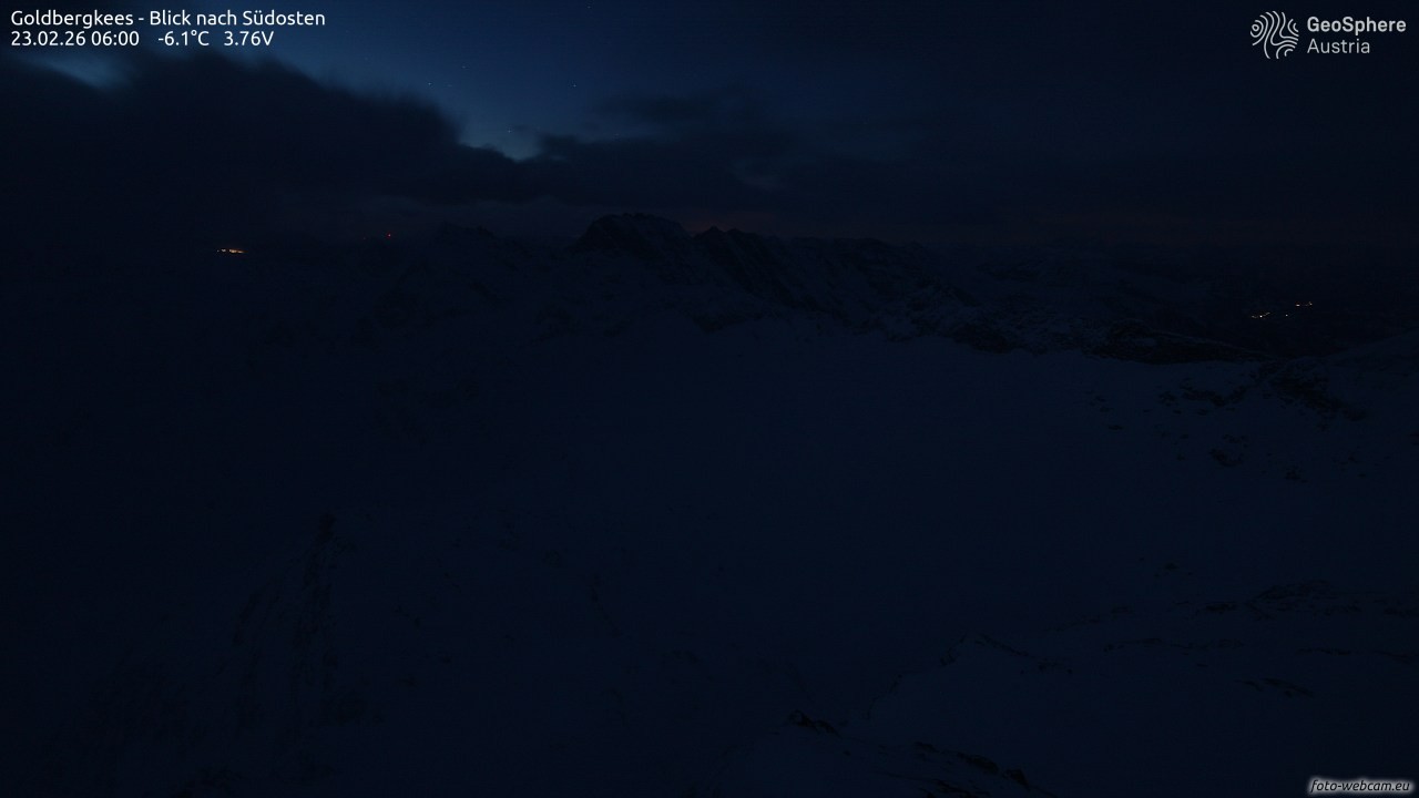 Archiv Foto Webcam Goldbergkees - Südost