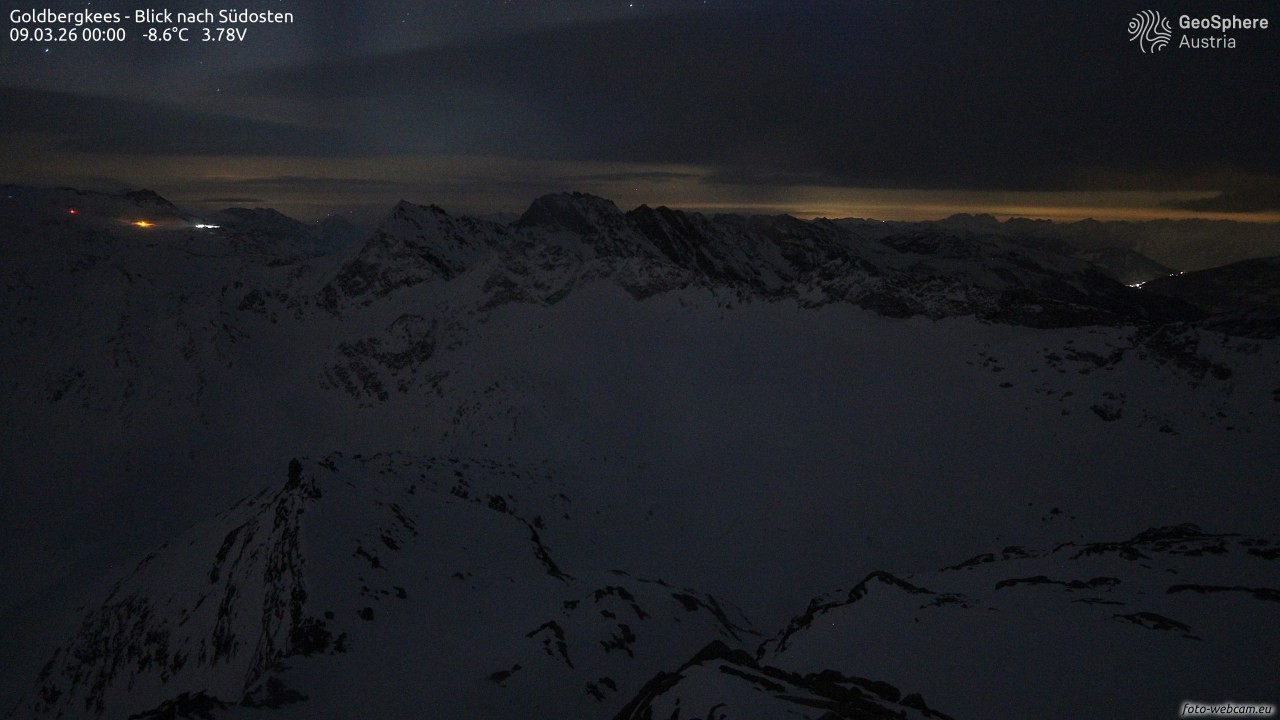 Archiv Foto Webcam Goldbergkees - Südost