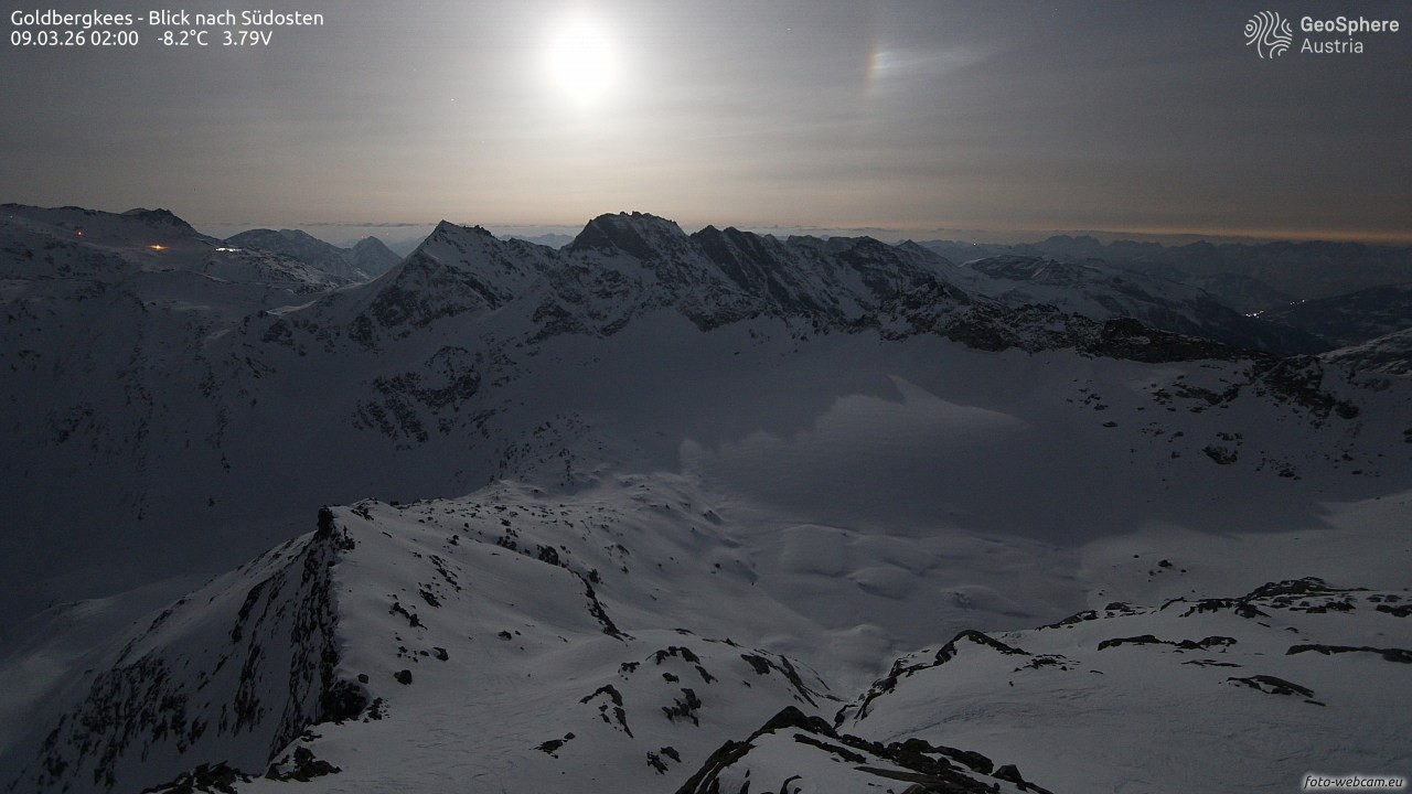 Archiv Foto Webcam Goldbergkees - Südost