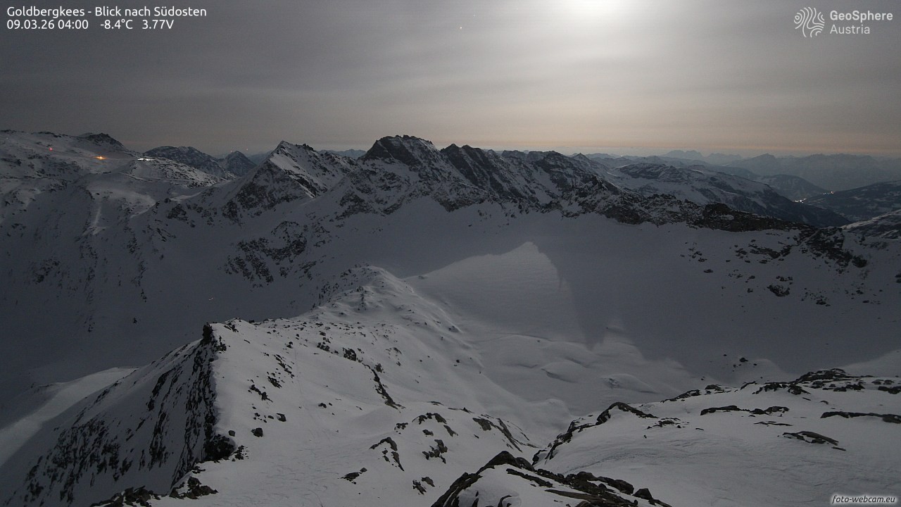 Archiv Foto Webcam Goldbergkees - Südost