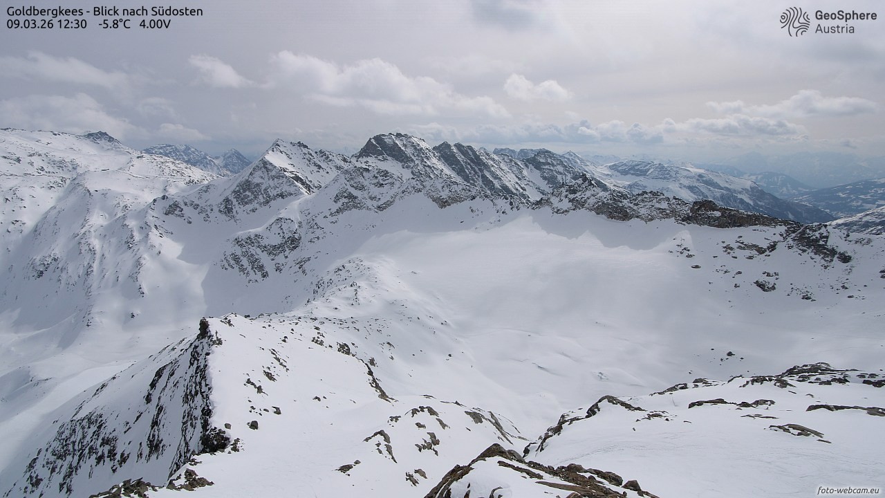 Archiv Foto Webcam Goldbergkees - Südost