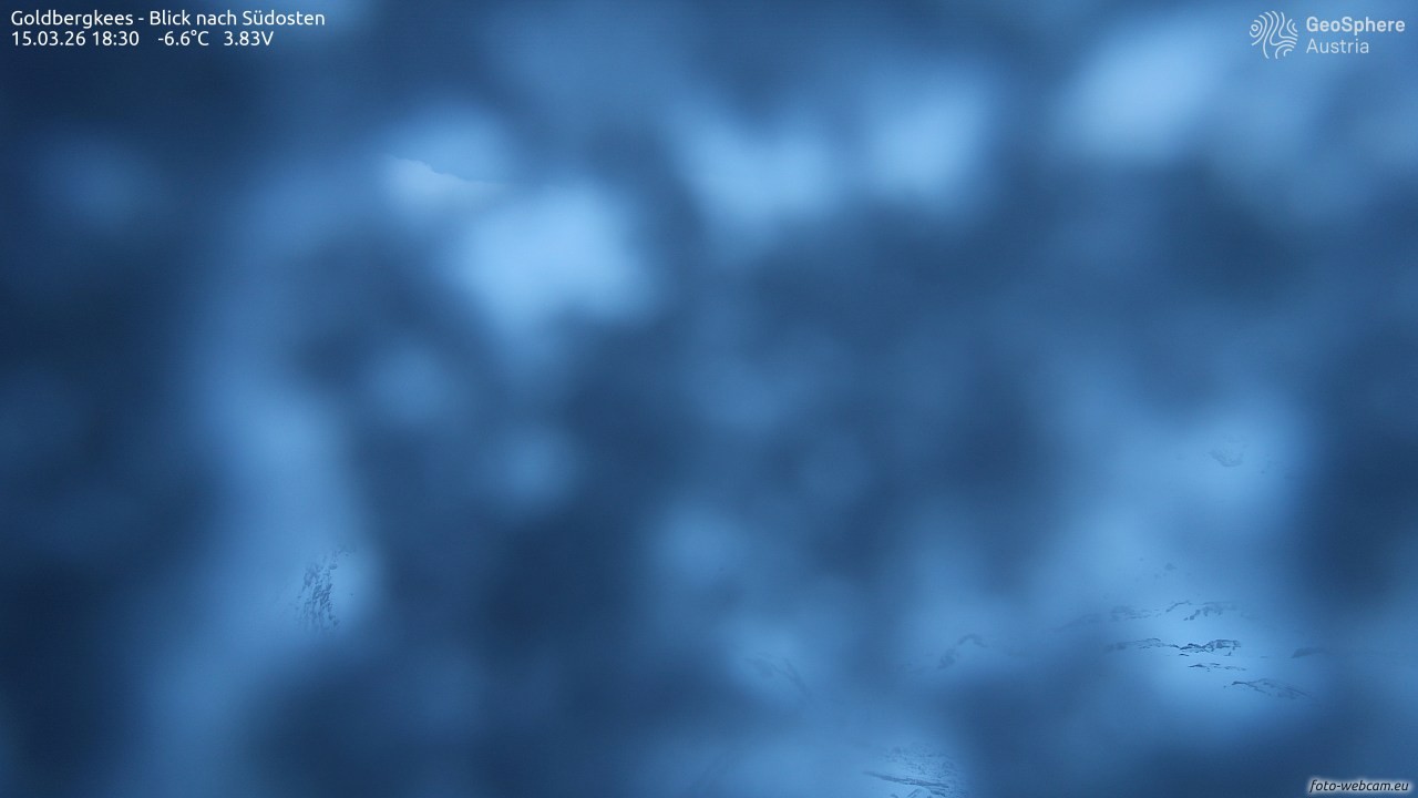 Archived image Webcam Goldbergkees - Southeast