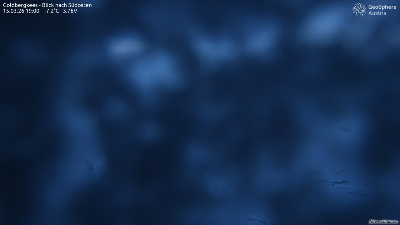 Archived image Webcam Goldbergkees - Southeast