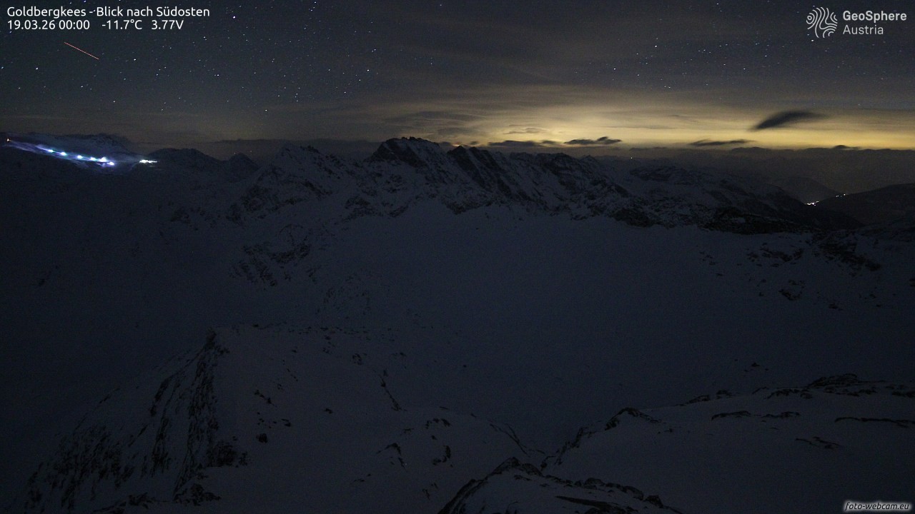 Archiv Foto Webcam Goldbergkees - Südost