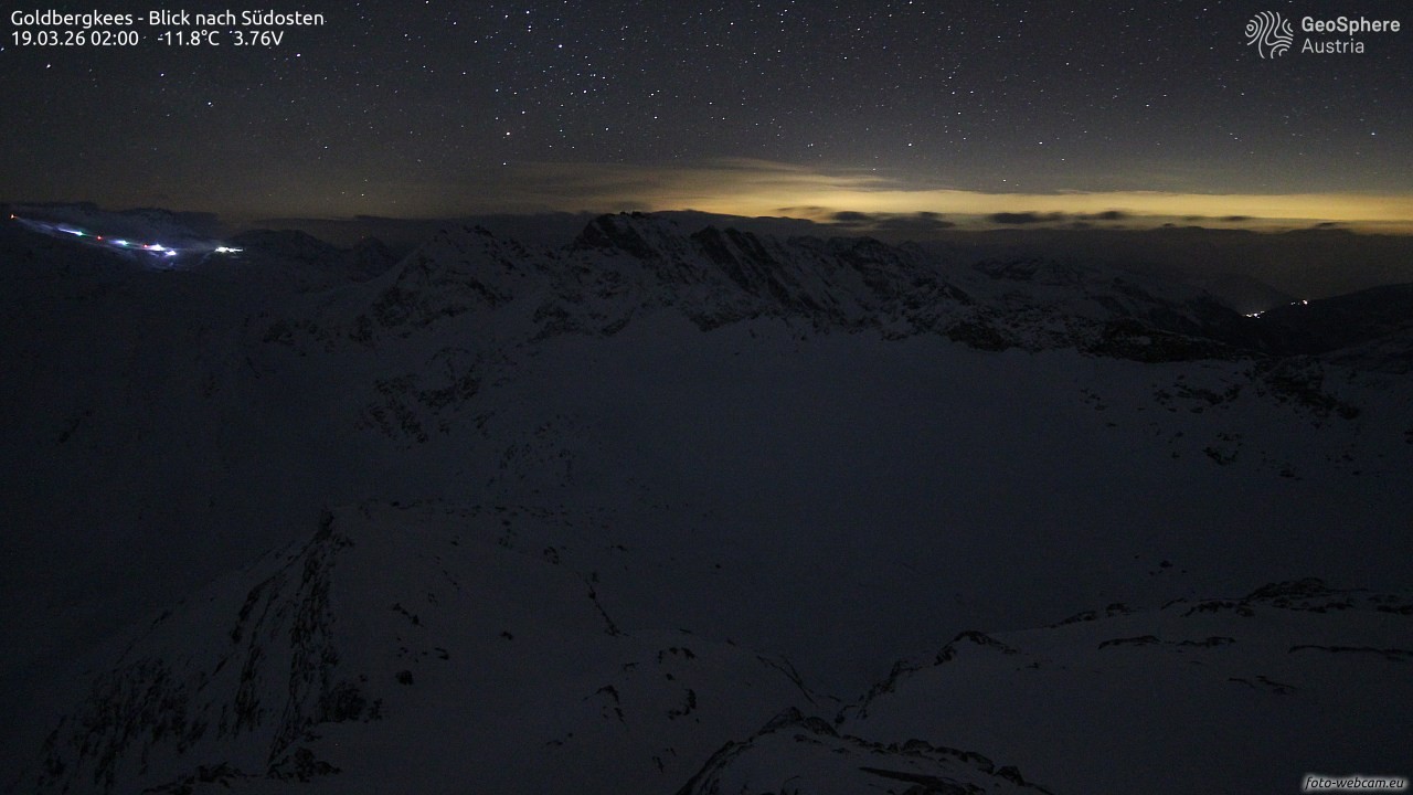 Archiv Foto Webcam Goldbergkees - Südost