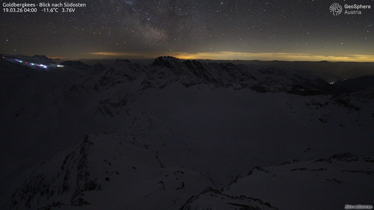 Archiv Foto Webcam Goldbergkees - Südost