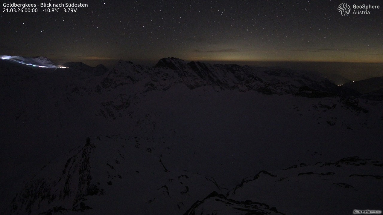 Archiv Foto Webcam Goldbergkees - Südost