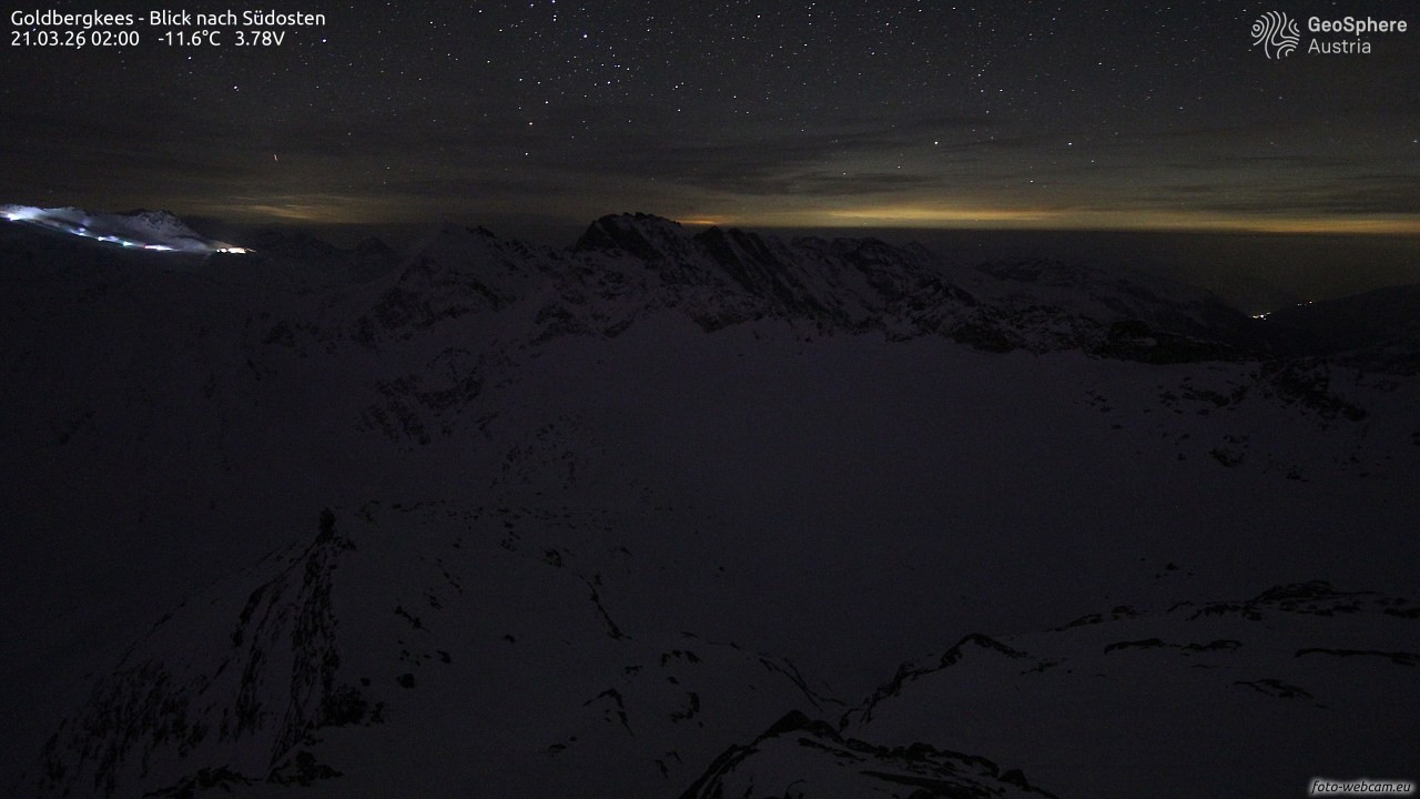 Archiv Foto Webcam Goldbergkees - Südost