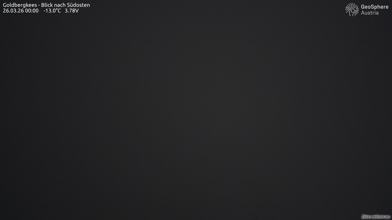 Archived image Webcam Goldbergkees - Southeast