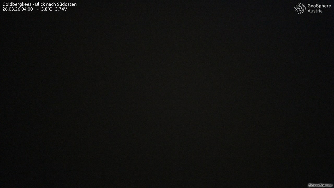 Archived image Webcam Goldbergkees - Southeast