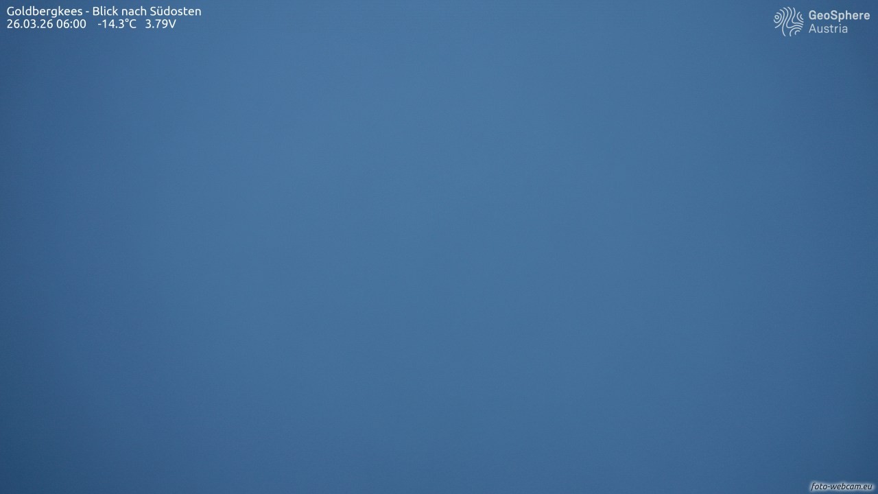 Archiv Foto Webcam Goldbergkees - Südost