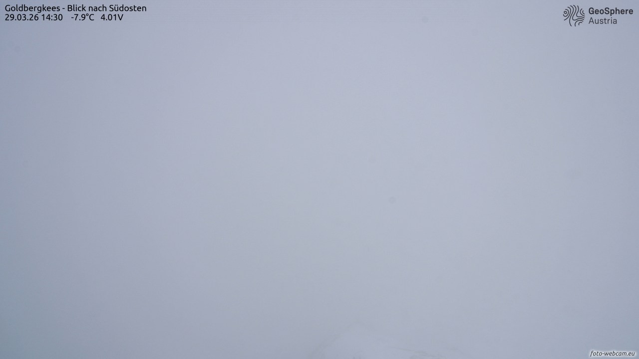 Archiv Foto Webcam Goldbergkees - Südost