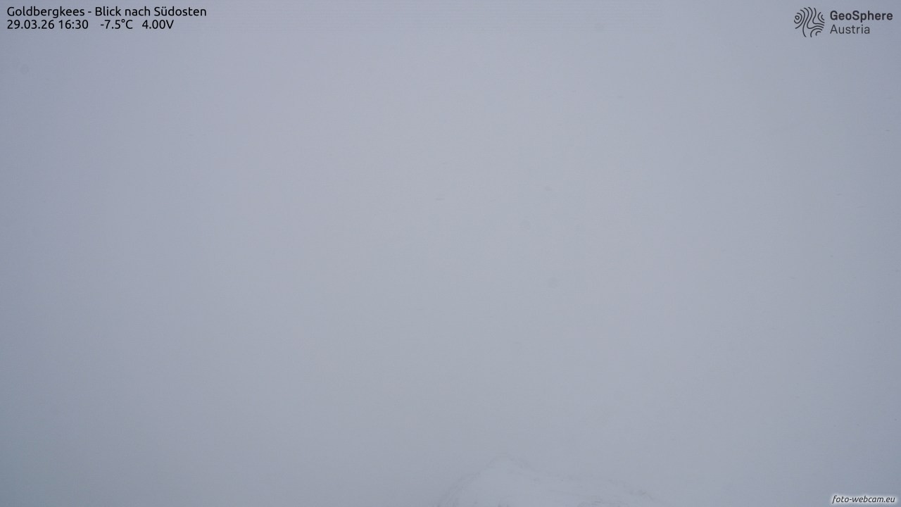 Archiv Foto Webcam Goldbergkees - Südost